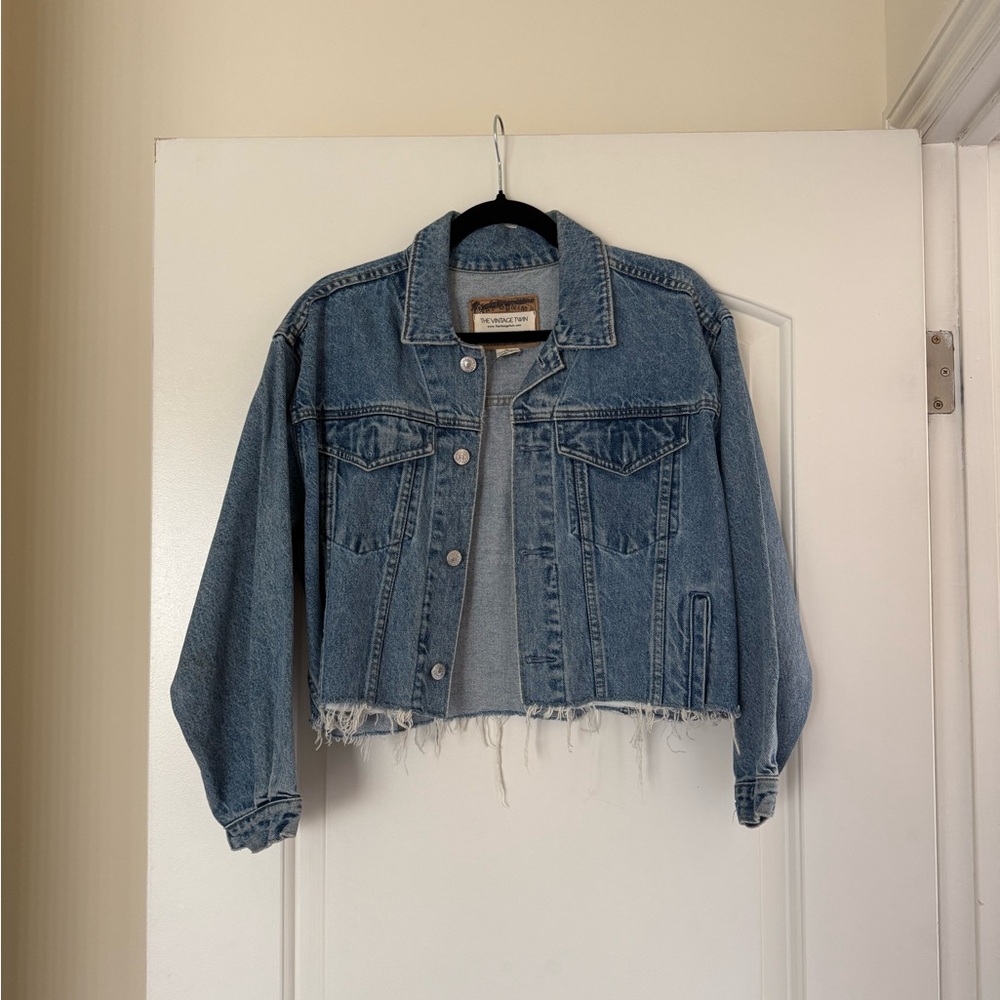 Levi's Blue Cropped Jean Jacket